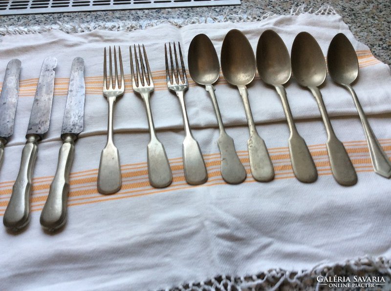 Antique cutlery marked