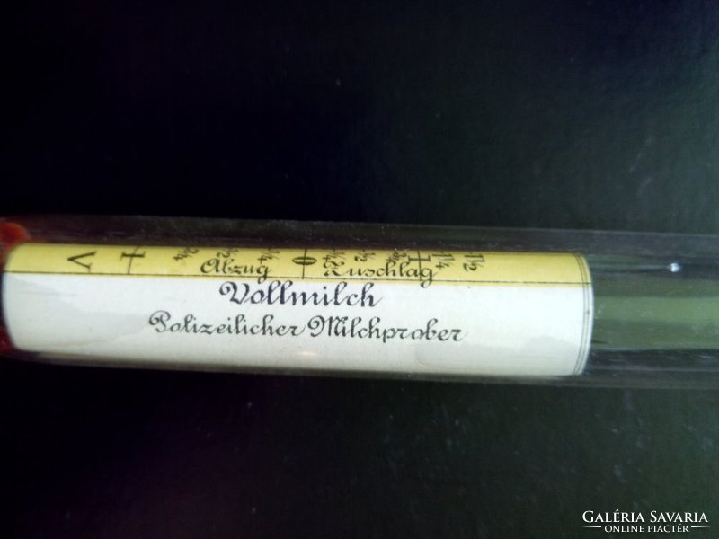 Slice past marked thermometer antique magermilch Dr. Bischoff's police milk inspector 1912