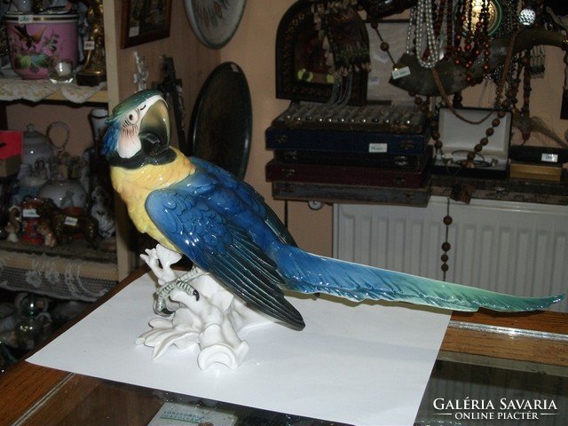 ENS porcelán papagáj figura