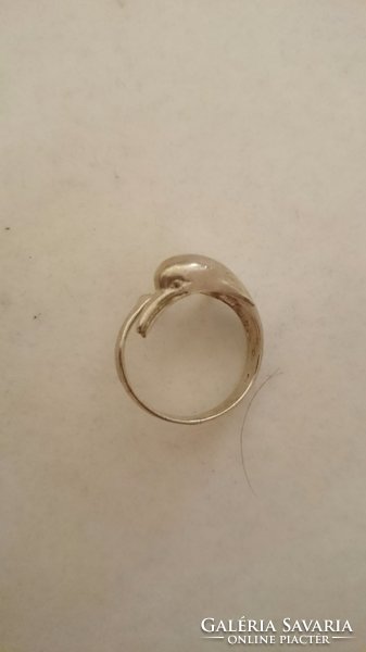 Érdekes ezüst delfin gyűrű