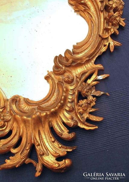 Nagy barokk angyal motívumos tükör 128x90cm