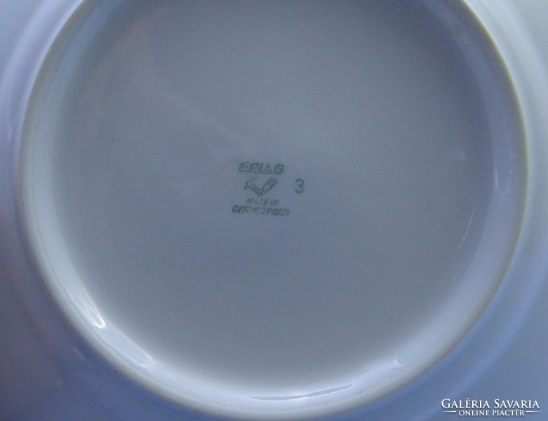 0B597 Régi EPIAG porcelán süteményes tányér 6 db