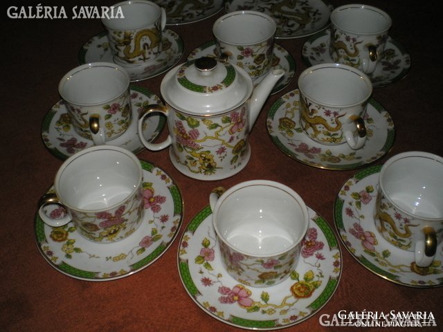 Dragon pattern, coffee set for 8 people is rare !!