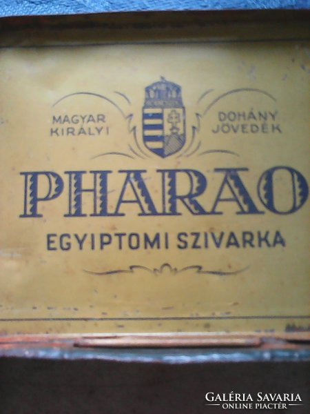 PHARAO egyiptomi szivarka pléhdoboz 