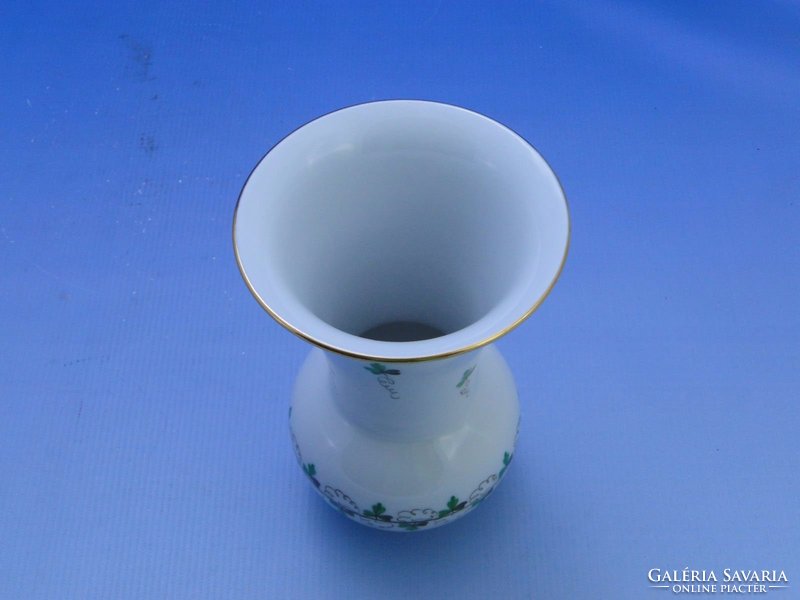 0C499 Régi petrezselymes porcelán herendi váza