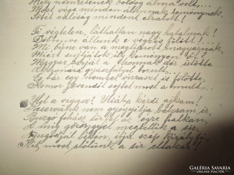 RUDOLF TRÓNÖRÖKÖS KORONA HERCEG gyász vers 1889 kézirat