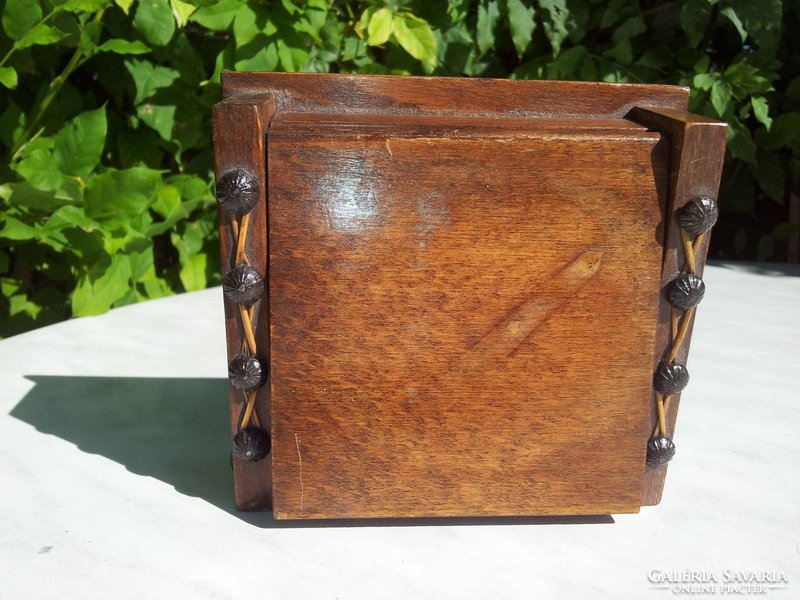 Wooden box offering antique cigarettes