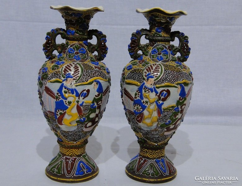 6062 Antik Satsuma váza pár