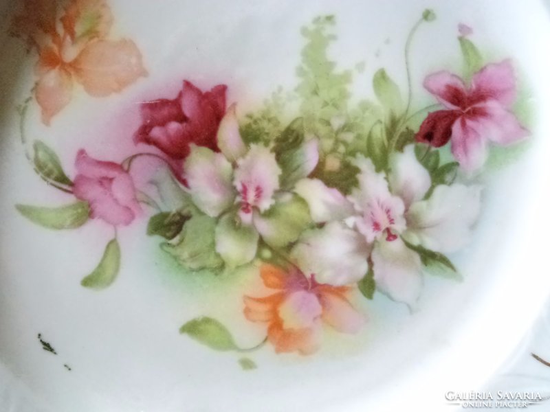 AKCIÓ !!!!!!!! Antik orchideás tál ,tányér  