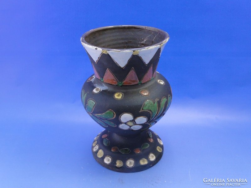 0C688 Jelzett régi kerámia váza