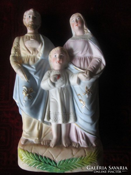 Old wall-hung porcelain Holy Family 1918