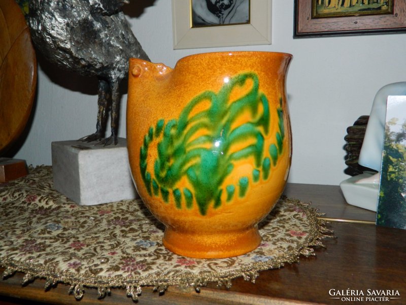 Különleges művészeti kerámia kiöntő / váza 