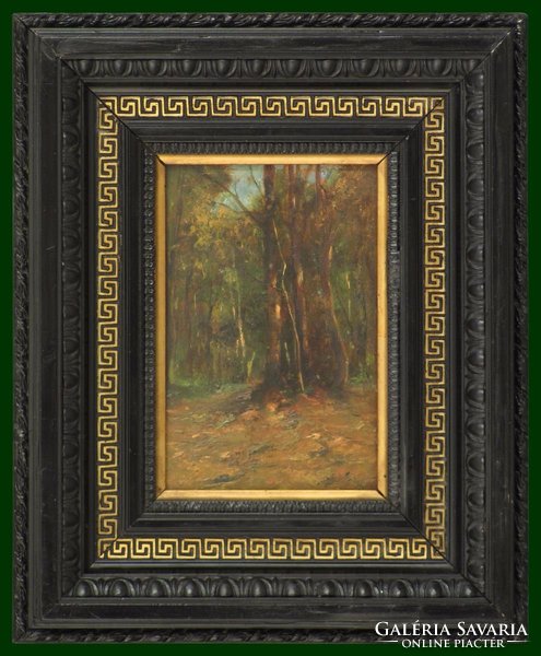 Magyar festő 1930 körül : Erdőbelső
