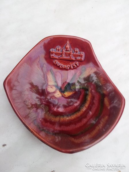 Budapest ceramic ashtray with the parliament