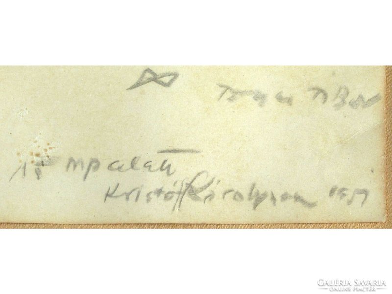 Toncz Tibor : "15 mp alatt Kristóf Károlynak 1957"