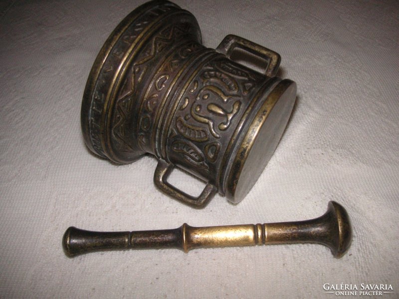 Antique apothecary copper mortar