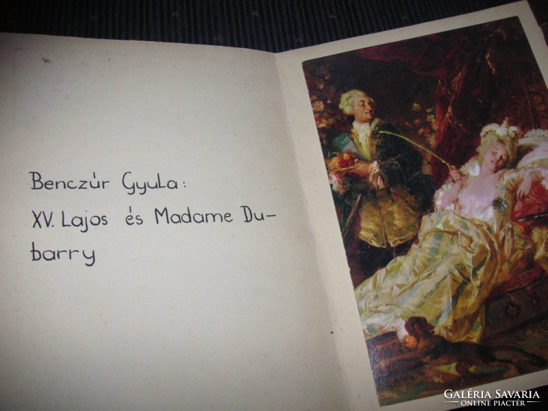 Old album, famous about Hungarian painters, postcard size
