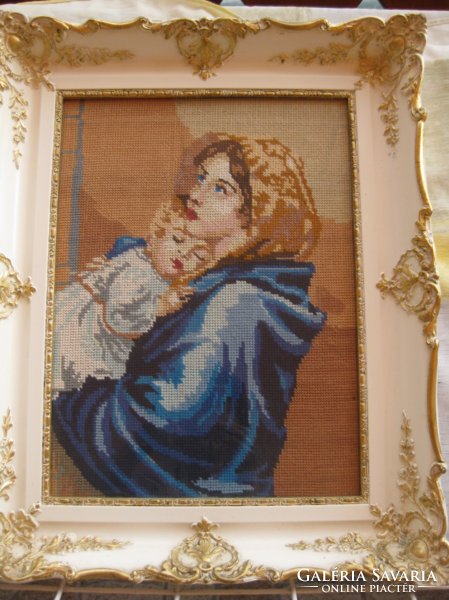 Kis Jézust ábrázoló gobelin kép