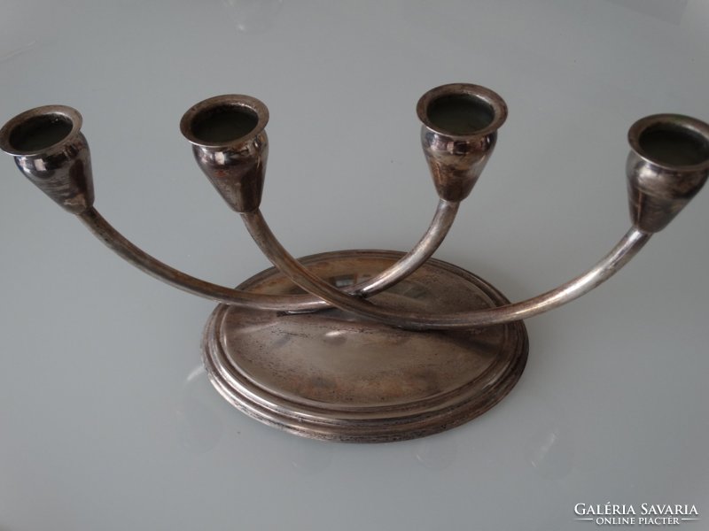 Silver-plated candle holders for 4  and 3 candles