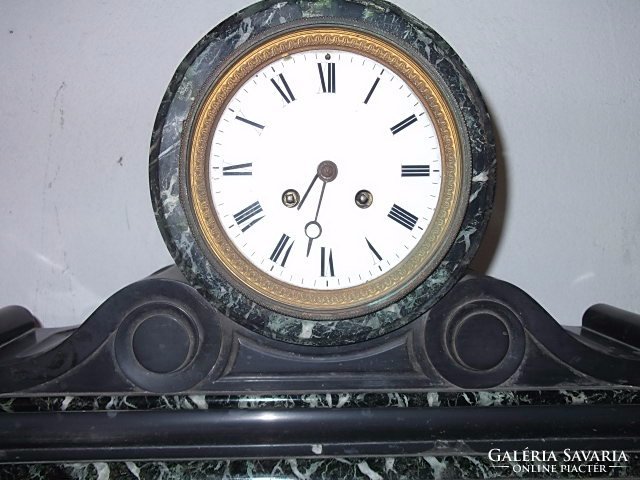 Antique marble mantel clock from the 1800s - spectacular item, negotiable