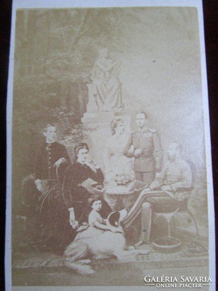 1882 Ferenc József SZISZI + család eredeti fotó
