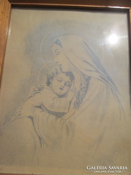 Kiss Pál 943 szignóval Mária gyermekével