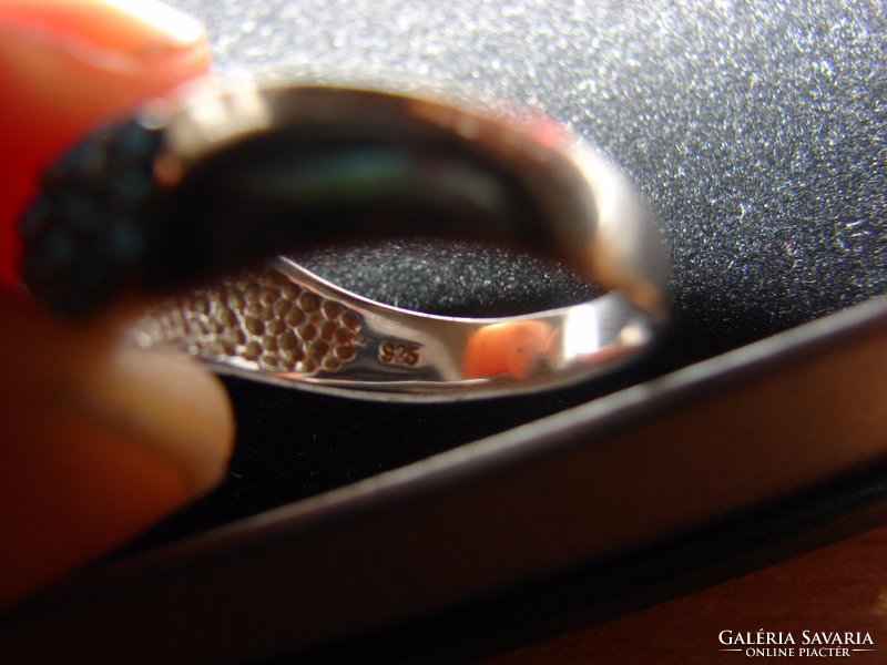  925 ezüst gyűrű  Swarovski kristályokkal díszített