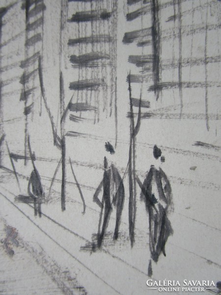 MOSSHAMMER GYÖRGY Jelzett festmény MODERN BERLIN 1965