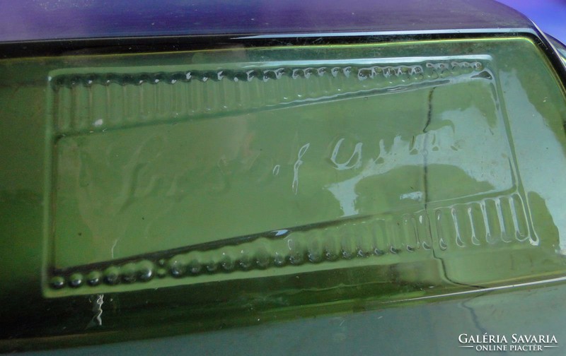 0F659 Antik méregzöld LYSOFORM üveg patikaüveg