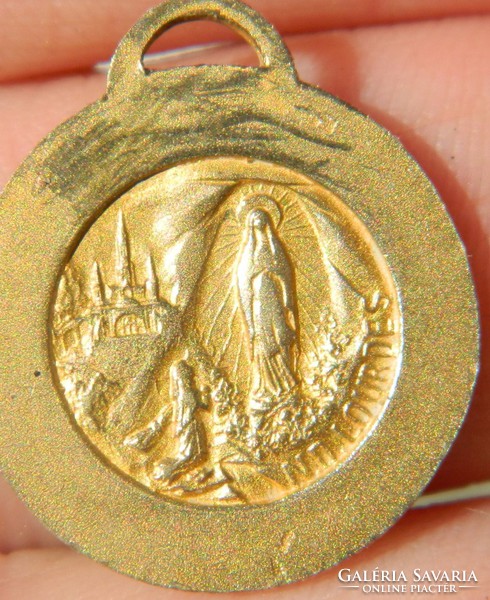 Rosary part - Virgin Mary medal - double-sided