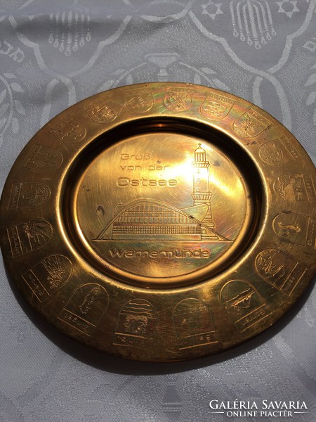 German copper plate, nearly half a kg.