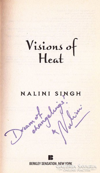 Nalini Singh: Vision of Heat (ÚJszerű, DEDIKÁLT) 15000 Ft