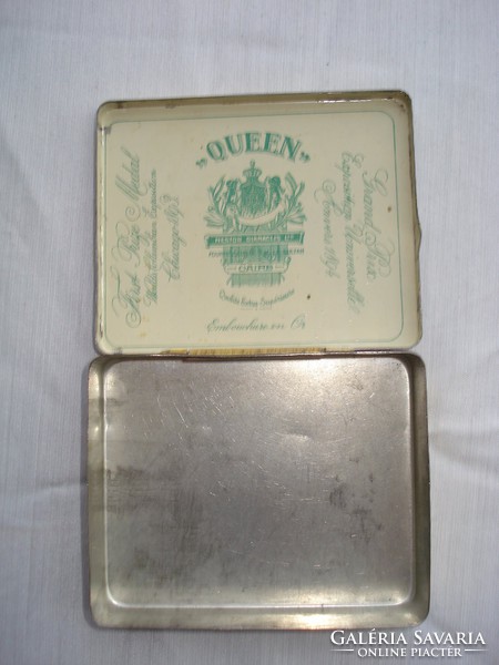 Antique tin egyptian cigar box