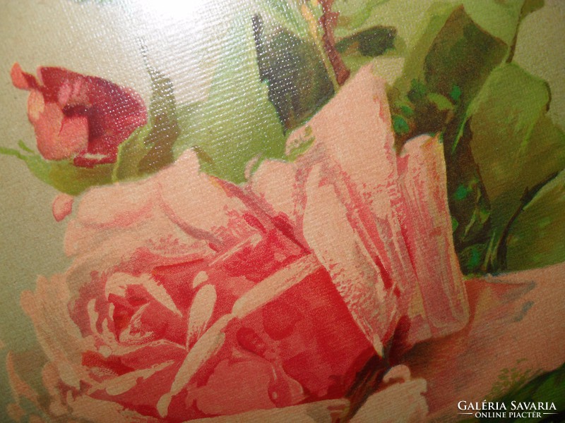 Rose picture - painted on wood -