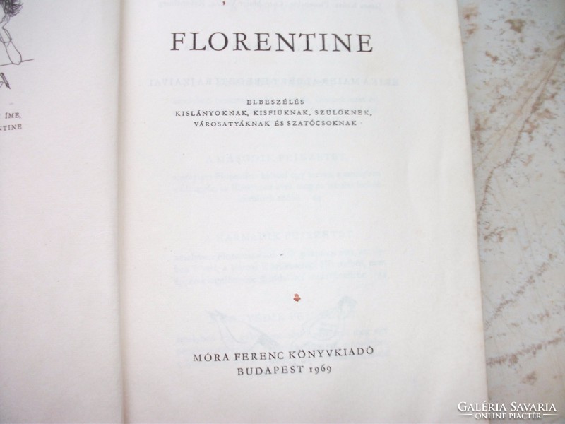 Antik Pöttyös könyv: Florentine eladó!1969-es kiadású!