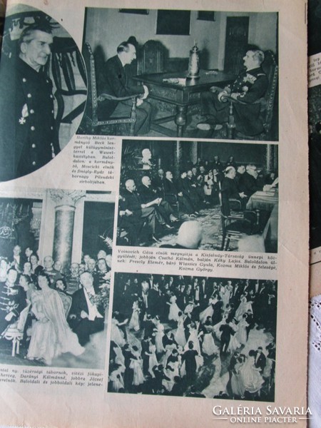 Several Horthy photos from Pest newspaper 1932 - 1938