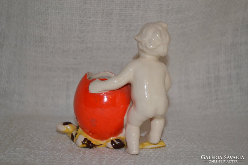 Régi GDR porcelán, fajansz figura   ( DBZ0053 )