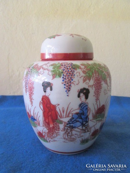 Japán satsuma fedeles váza