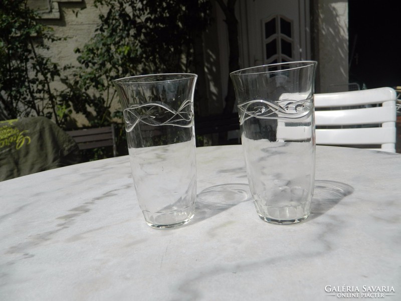 Pair of antique polished glasses