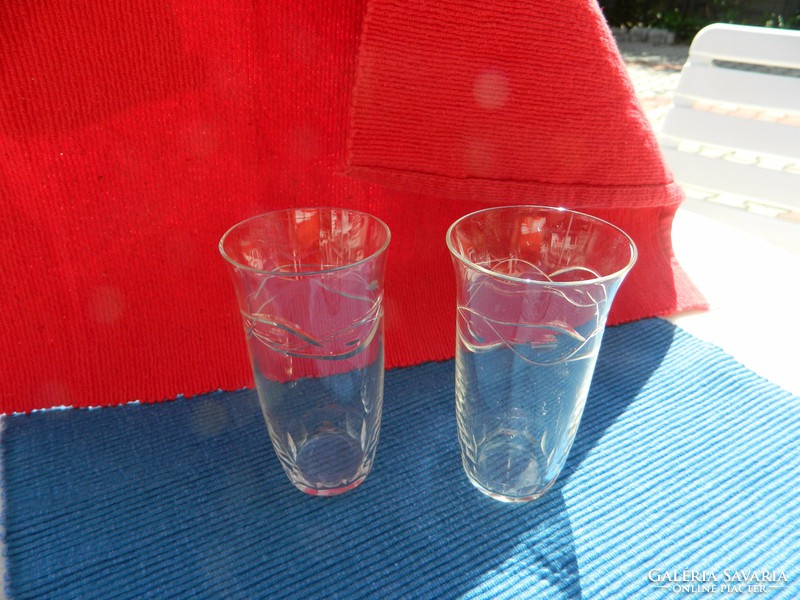 Pair of antique polished glasses