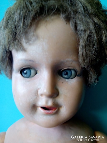 Casual price!!! Antique old Roschi doll 60 cm with side-facing glass eyes for antique rare collection
