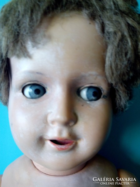 Casual price!!! Antique old Roschi doll 60 cm with side-facing glass eyes for antique rare collection