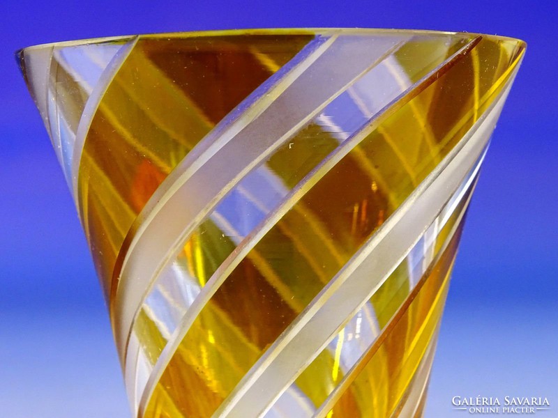 0I322 WASUNGEN csiszolt borostyán sárga pohár