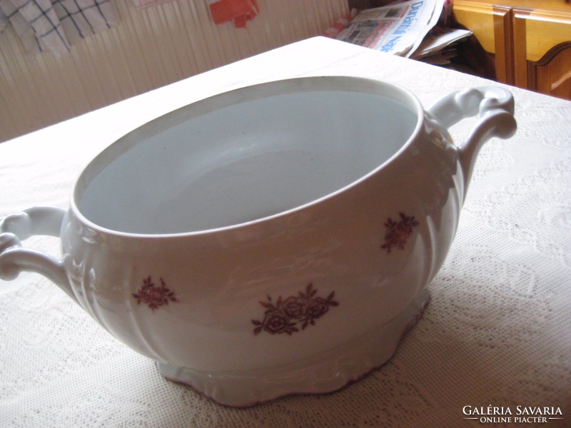 Zsolnay, flower pattern, jelzrett, soup bowl