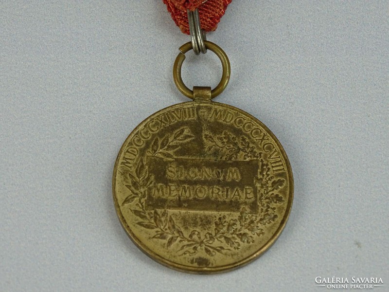 0H241 Ferencz József bronz kitüntetés 1848 - 1898