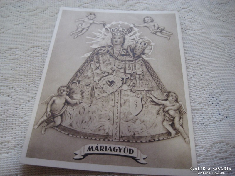 Máriagyud large souvenir postcard from the 40s
