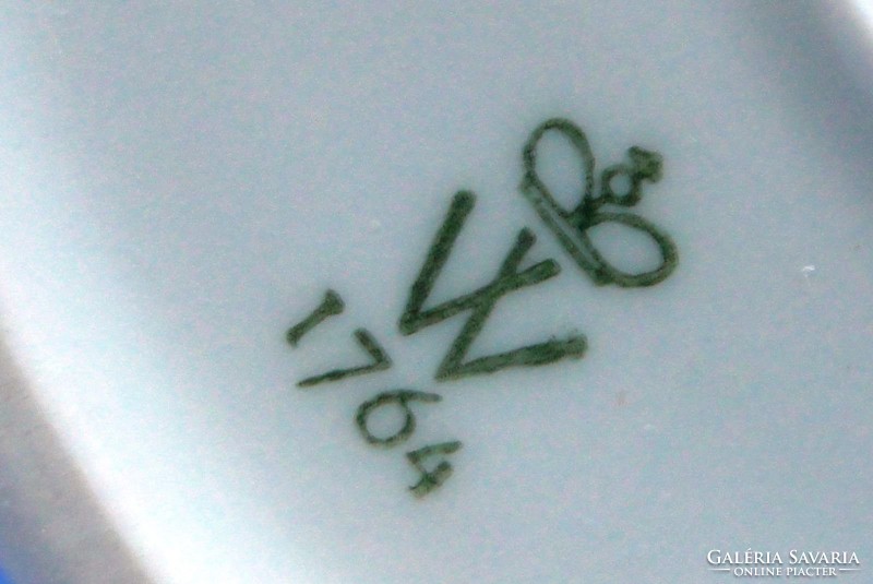 0J372 Wallendorf porcelán gyertyatartó 21.5 cm