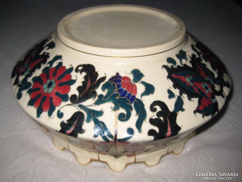 Majolica bowl 26 cm, marked, from the end of the 1800s