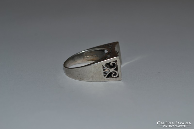 Szép áttört mintás ezüst gyűrű ( nagy méretű )