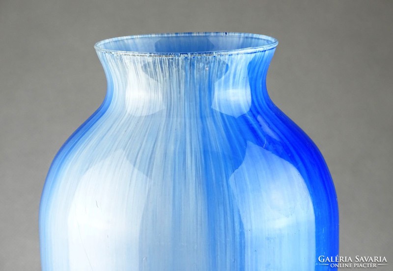 0K692 Fújtüveg művészi spanyol üveg váza 41 cm